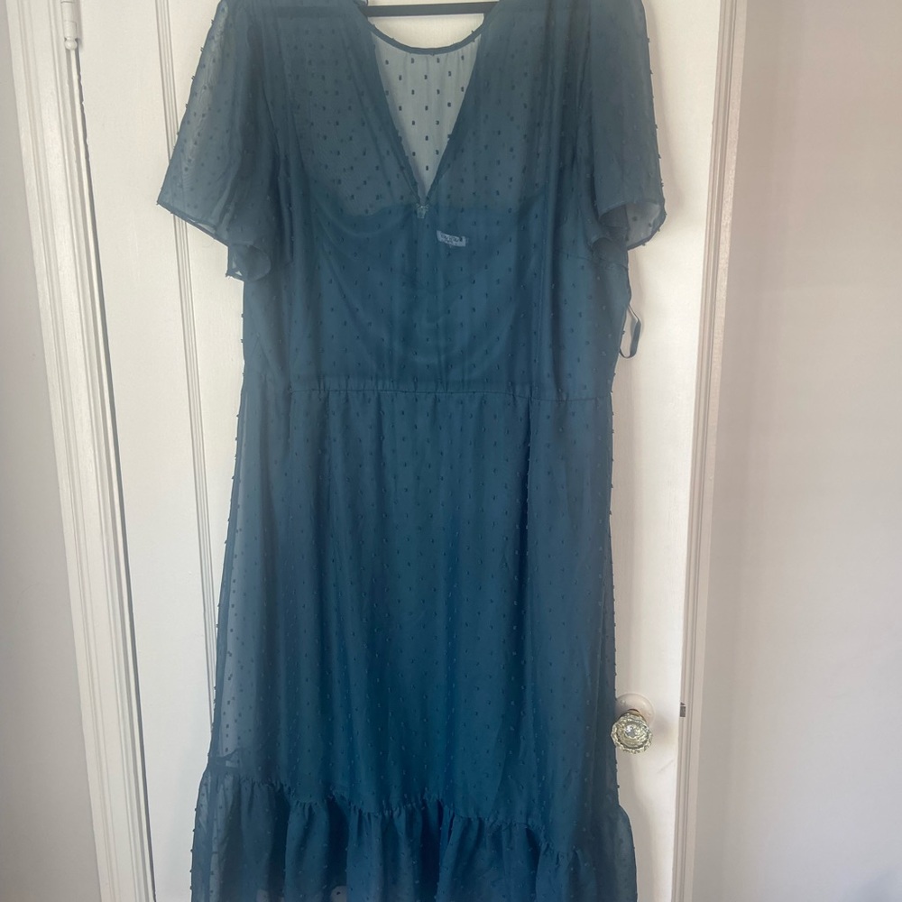 Teal dress